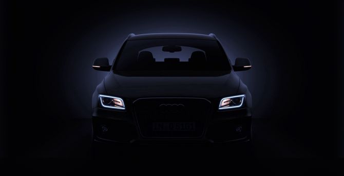 Audi Q5, headlights, portrait wallpaper