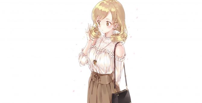 Blonde, beautiful, anime girl, Mami Tomoe wallpaper