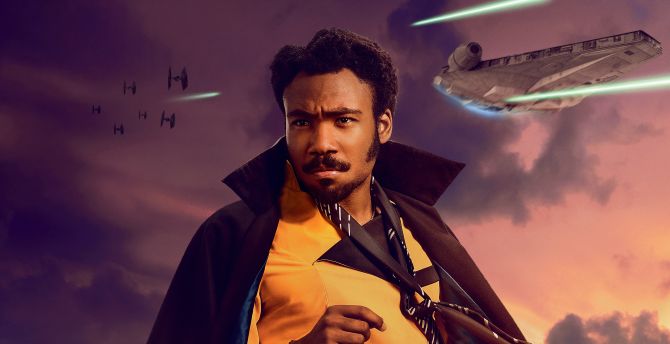 Lando Calrissian, Donald Glover, Solo: A star wars story, movie wallpaper