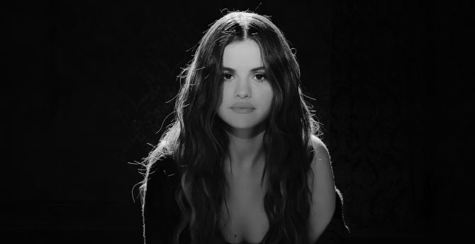 Selena Gomez, Lose you to love me do, BW, actress wallpaper