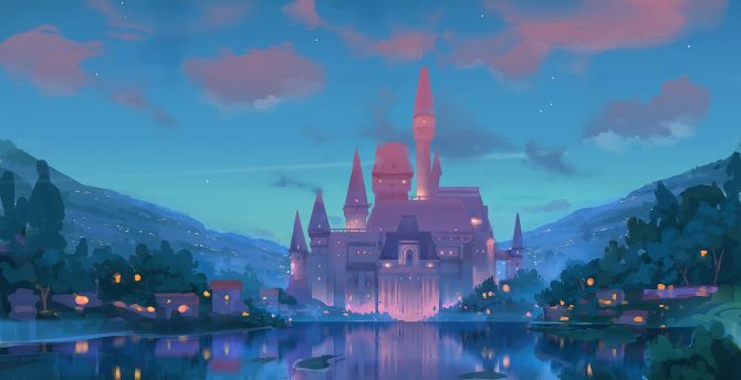 Castle, fantasy, artwork wallpaper