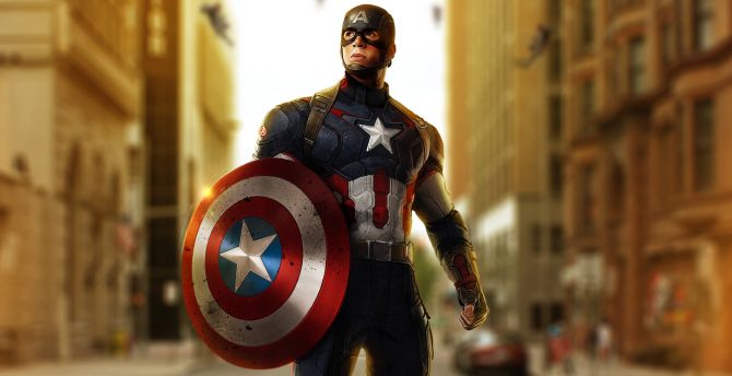 Soldier, Captain America, marvel, Chris Evans, art wallpaper