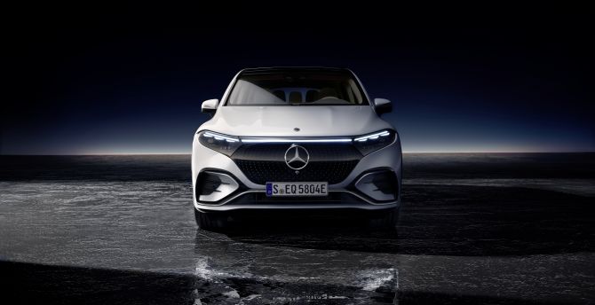 Mercedes benz white car 4K wallpaper download