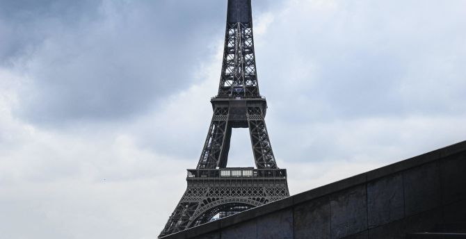 Eiffel tower, architecture of Paris, stairs wallpaper