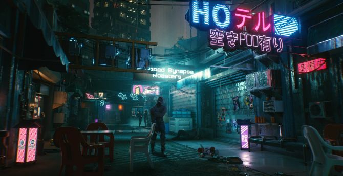 Night of city, video game, 2020, Cyberpunk 2077 wallpaper
