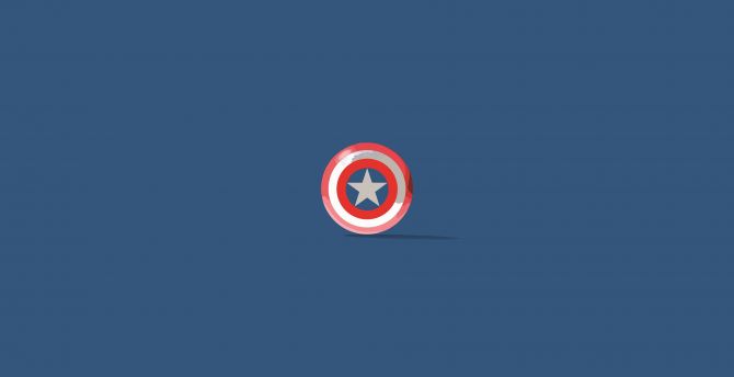 Minimal, shield, captain America wallpaper