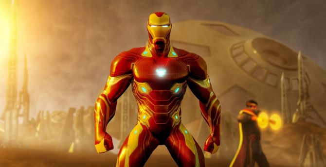 Wallpaper iron man, vibranium suit, avengers: infinity war, artwork desktop  wallpaper, hd image, picture, background, c00359 | wallpapersmug