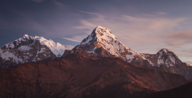Nepal, mountains, adorable peaks wallpaper