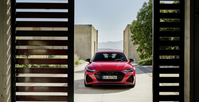 Audi RS7, sedan, front-view, 2019 wallpaper