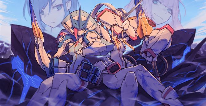 Desktop Wallpaper Darling In The Franxx Soldiers Girls Hd Image Picture Background C10cb4