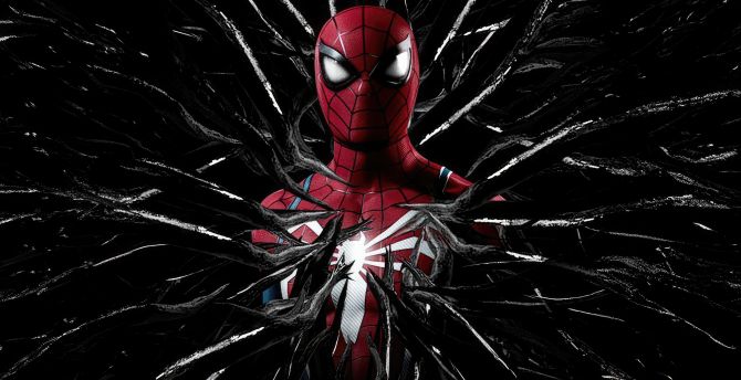 Venomous grasp, spider-man 2, dark, movie wallpaper