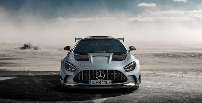 Silver car, Mercedes-AMG GT, 2020 wallpaper