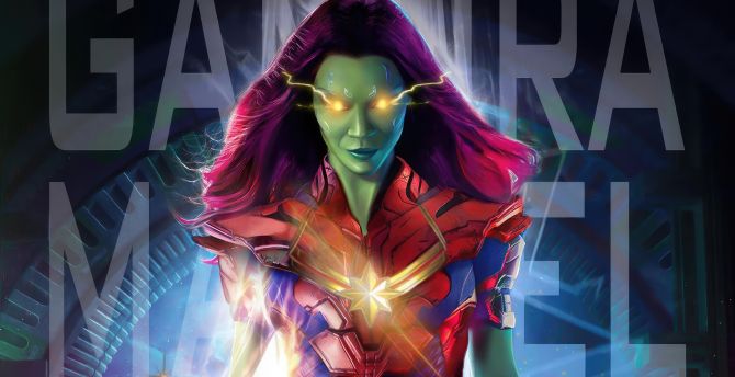 Gamora, Marvelous Guardian, 2023 wallpaper