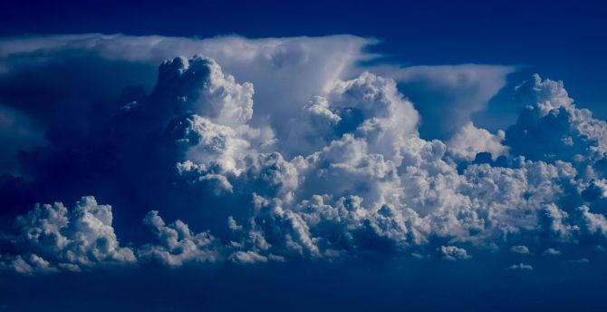White clouds, sky, nature, above sky wallpaper