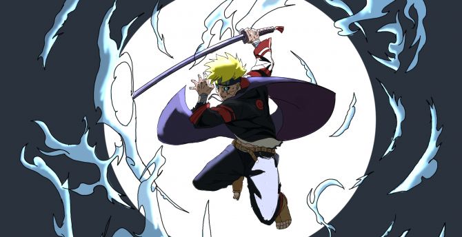 Boruto Zumaki, sword warrior, anime wallpaper