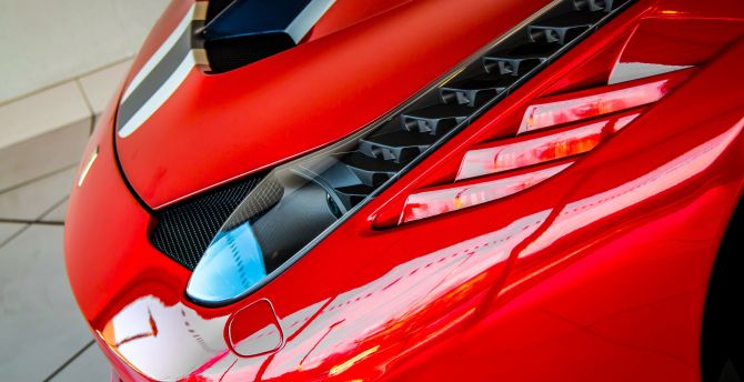 Headlight, Ferrari 458 wallpaper