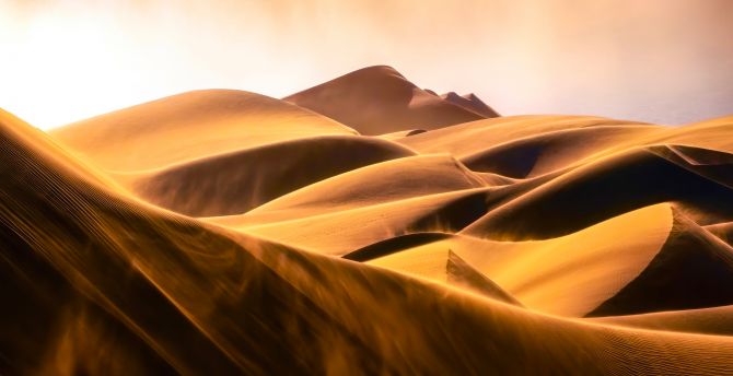 Namibia Desert, desert dunes, sunny day wallpaper