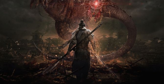 Wo Long: Fallen Dynasty, video game, warrior wallpaper