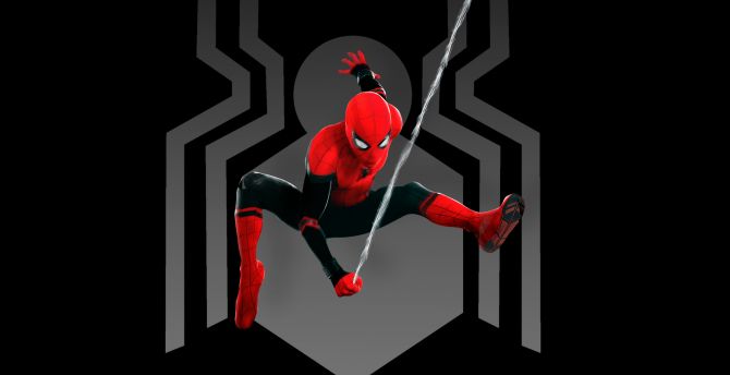 Spider-man: Far From Home, minimal, art, 2019 wallpaper