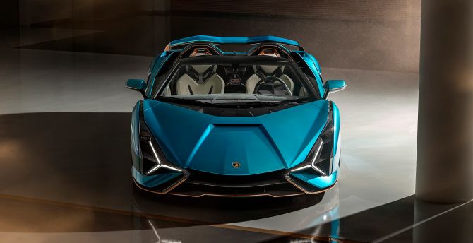 Front-view, Lamborghini Sián, 2020 wallpaper