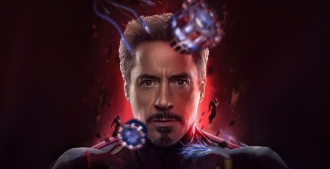 Tony stark, smartest avenger, fan art wallpaper