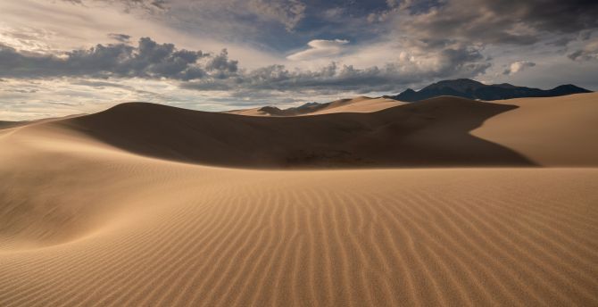 Desert, sand, landscape, dunes, nature wallpaper