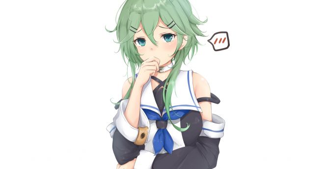 Cute Anime Girl Green Hair gambar ke 11