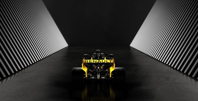 Rear view, Renault R.S.19, Formula One, 2019 wallpaper