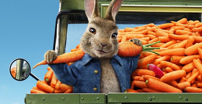Movie, Peter Rabbit 2: The Runaway, 2020 animation movie wallpaper