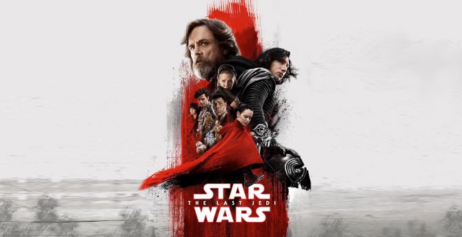 Star wars: the last jedi, movie, 2017, poster wallpaper