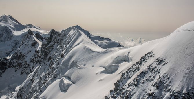 Caster Glacier, mountains, Italy wallpaper
