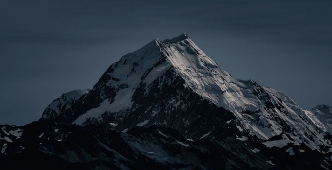 Mountain top, summit, glacier wallpaper
