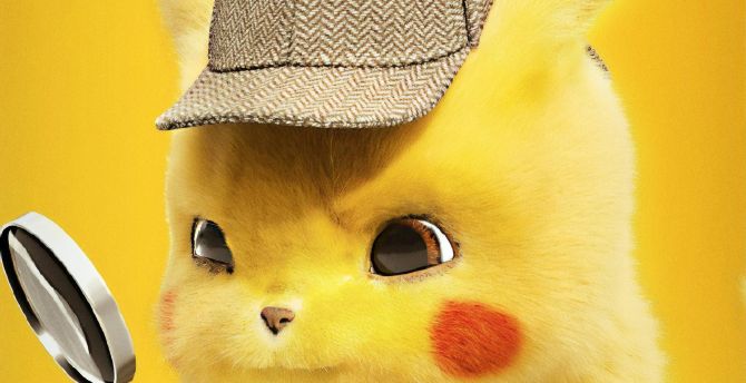 Desktop wallpaper pikachu, cute, pokemon detective pikachu, 2019, hd image, picture, background ...