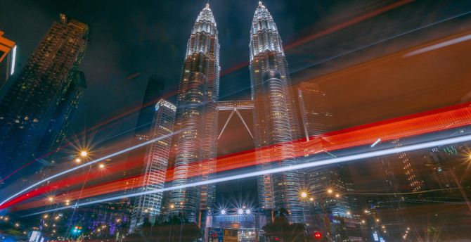 Petronas Twin Towers, Twin tower, buildings, city wallpaper