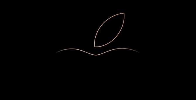 Apple, mac, minimal wallpaper