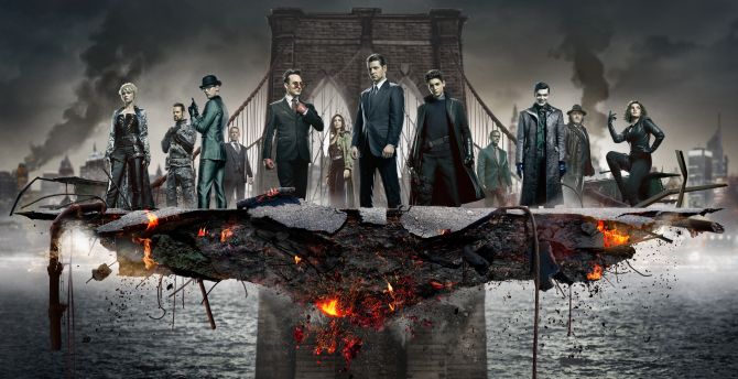 Gotham, all cast, Season 5, 2019 wallpaper