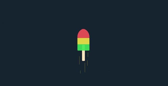 Minimal, space, colorful candy, art wallpaper
