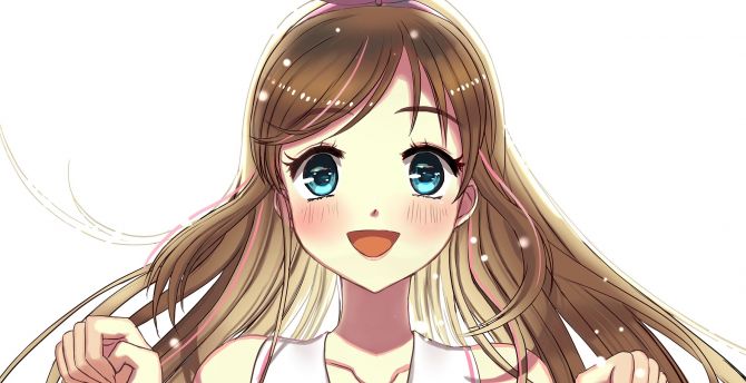 Cute, Kizuna AI, anime girl wallpaper