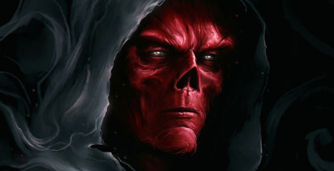 Stone Keeper, villain, marvel, red skull, artwork wallpaper