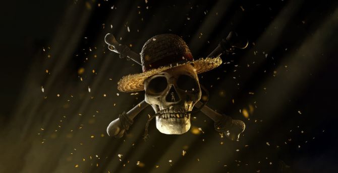 One Piece, Skull, pirate-based show, Netflix 2023 wallpaper