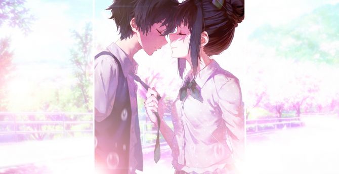 Anime, couple, Eru Chitanda, Houtarou Oreki, Hyouka, love wallpaper