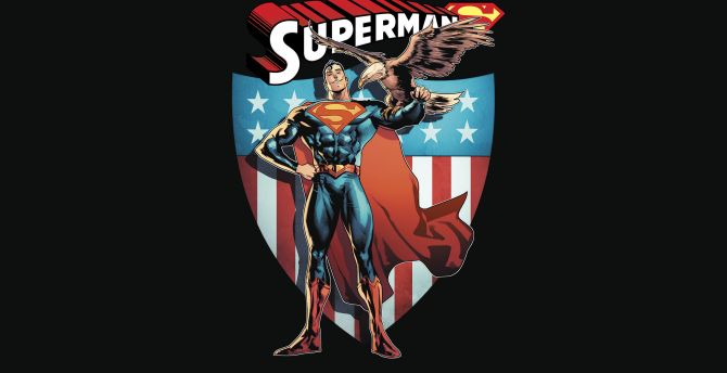 Minimal, superman, superhero, comics wallpaper