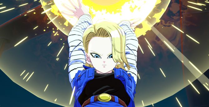 Android 18, Dragon ball fighterz, anime girl wallpaper