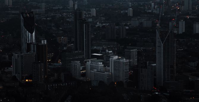 London, uk, night, city, buildings, skyscrapers wallpaper