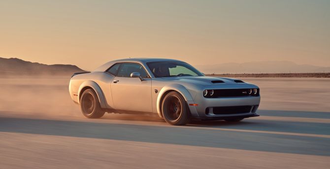 Off-road, muscle car, Dodge Challenger SRT wallpaper