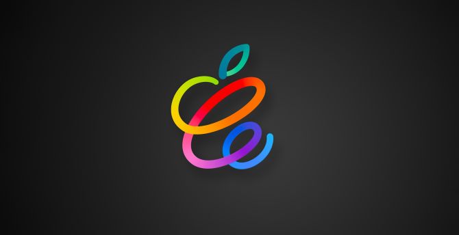 Apple Event, spring loaded, dark logo wallpaper