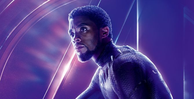 Chadwick Boseman, Black panther, Avengers: infinity war, movie, superhero wallpaper