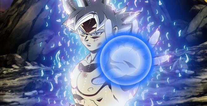 Ultra instinct, dragon ball, anime boy, angry, son goku wallpaper