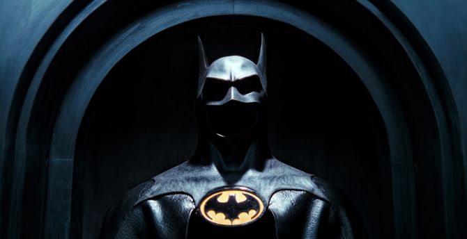 Here is the batman suit, movie wallpaper