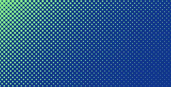 Circles, blue-white dots, gradient, abstract wallpaper